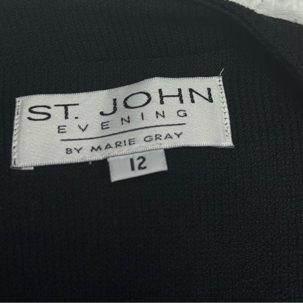 St. John Black Blazer with Metallic Gold Accents - Picture 4 of 4